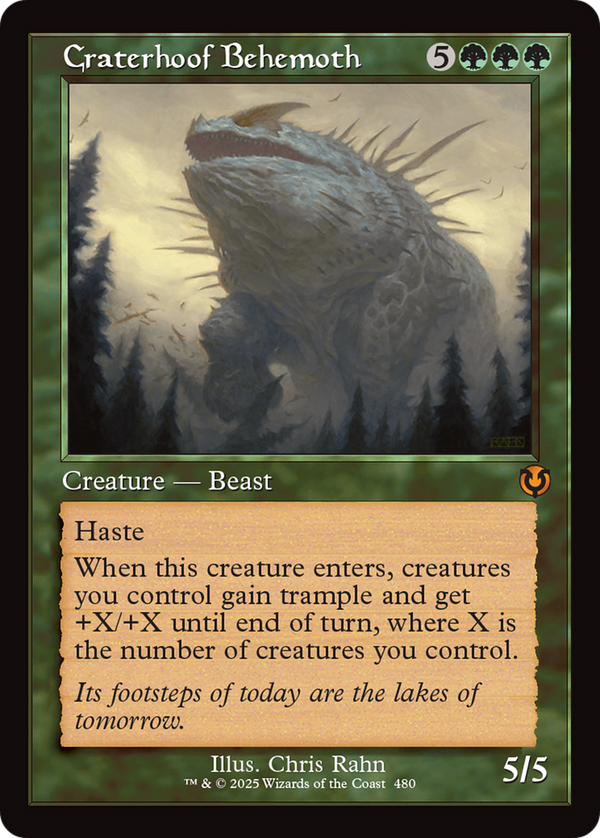 Craterhoof Behemoth (Retro Frame) (480) [Innistrad Remastered] - Deck Out Gaming