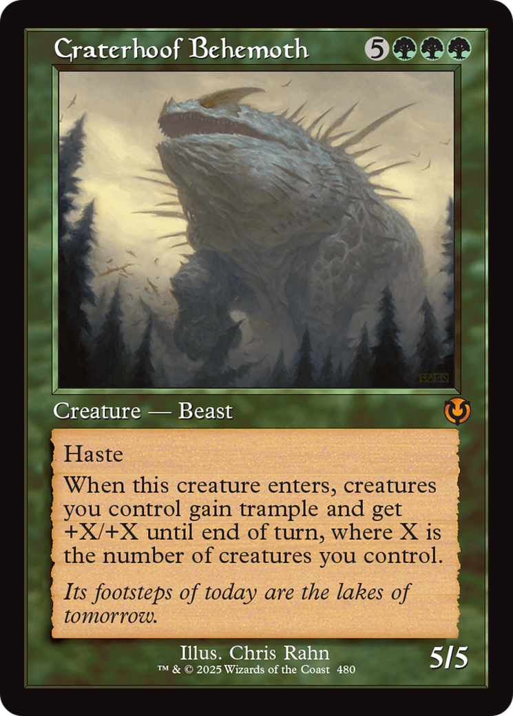 Craterhoof Behemoth (Retro Frame) (480) [Innistrad Remastered] - Deck Out Gaming