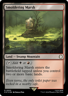Smoldering Marsh (Surge Foil) (820) [Fallout] foil - Deck Out Gaming