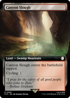 Canyon Slough (Extended Art) (489) [Fallout] foil - Deck Out Gaming