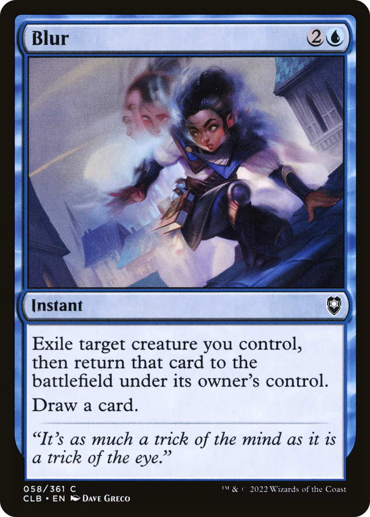 Blur (58) [Commander Legends: Battle for Baldur's Gate] foil - Deck Out Gaming