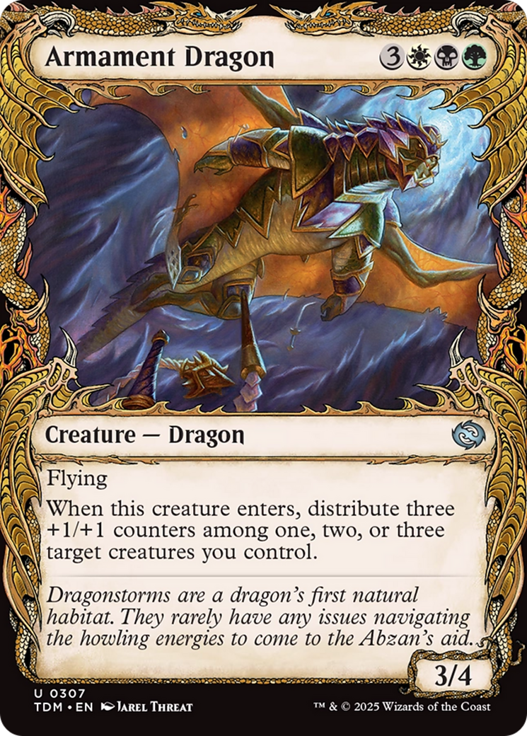 Armament Dragon (Showcase) (307) [Tarkir: Dragonstorm] - Deck Out Gaming