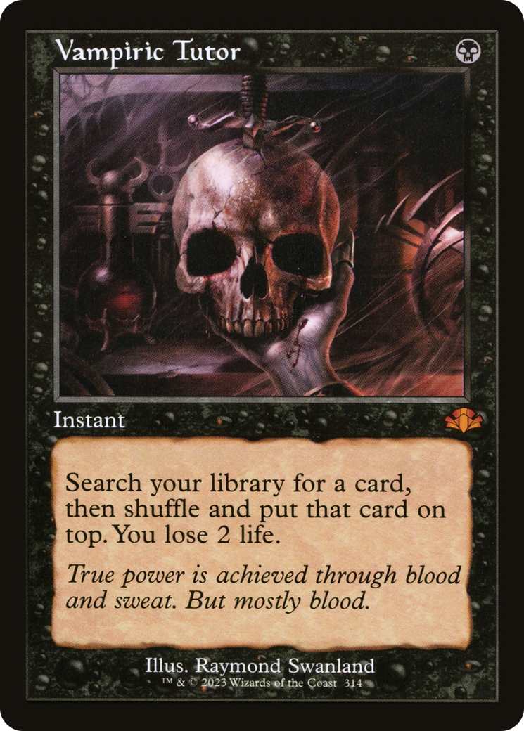 Vampiric Tutor (Retro Frame) (314) [Dominaria Remastered] - Deck Out Gaming