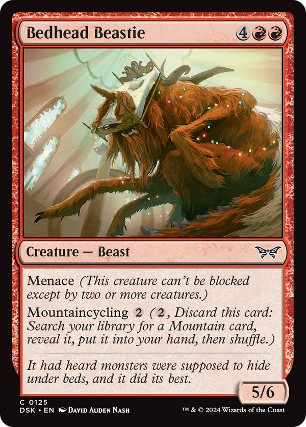 Bedhead Beastie (125) [Duskmourn: House of Horror] foil - Deck Out Gaming