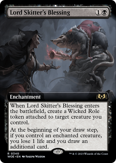 Lord Skitter's Blessing (Extended Art) (340) [Wilds of Eldraine] - Deck Out Gaming