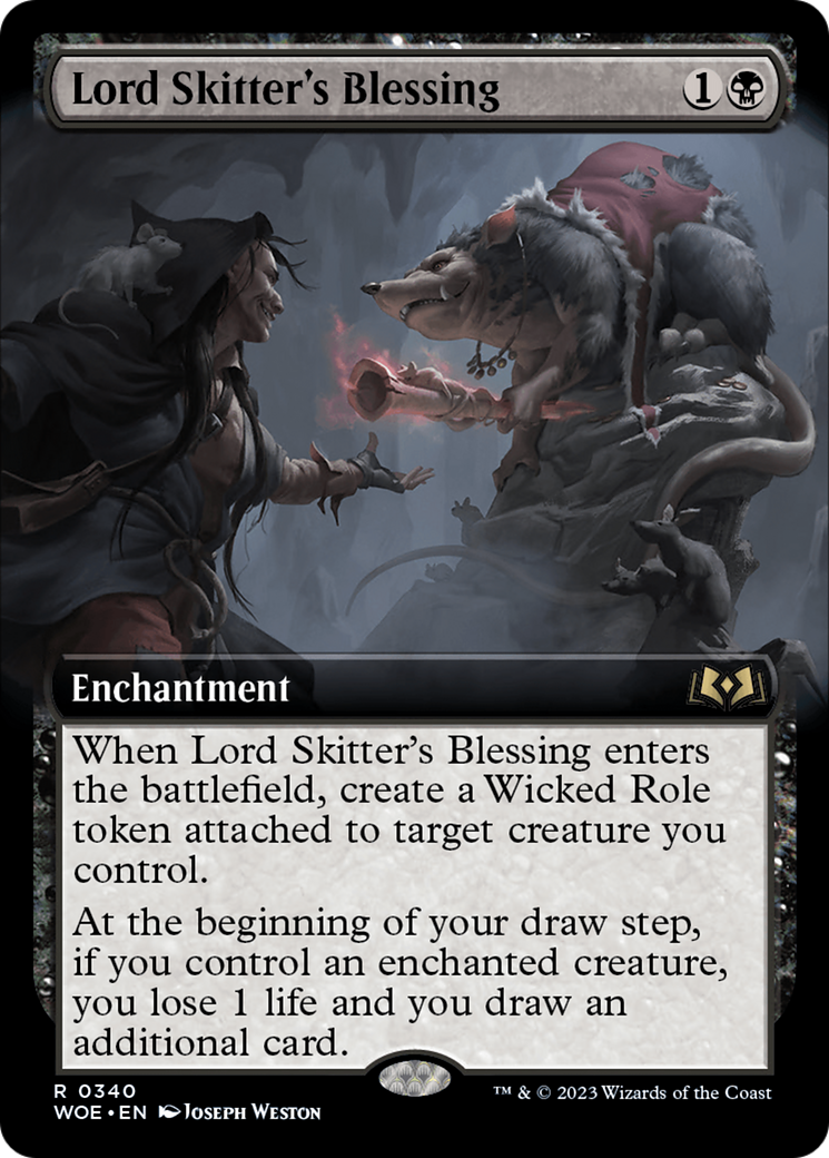 Lord Skitter's Blessing (Extended Art) (340) [Wilds of Eldraine] - Deck Out Gaming