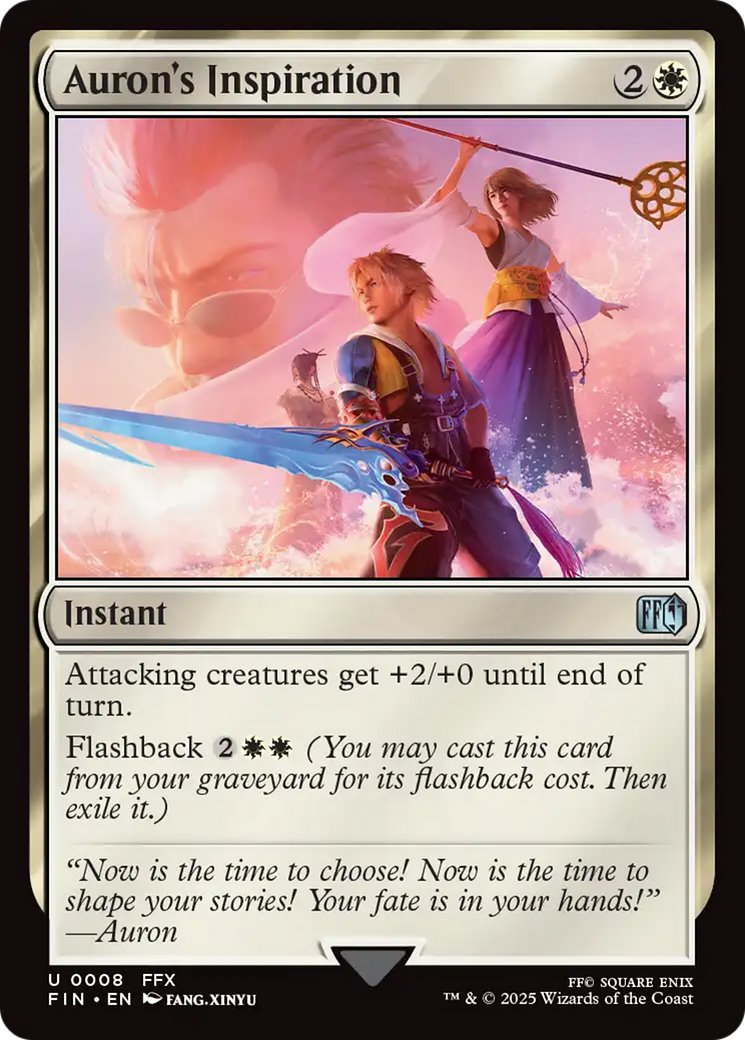 Auron's Inspiration (8) [FINAL FANTASY] foil - Deck Out Gaming