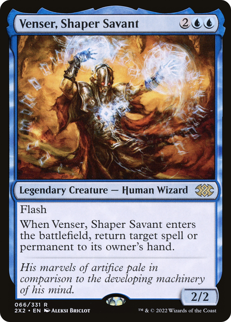 Venser, Shaper Savant (66) [Double Masters 2022] - Deck Out Gaming