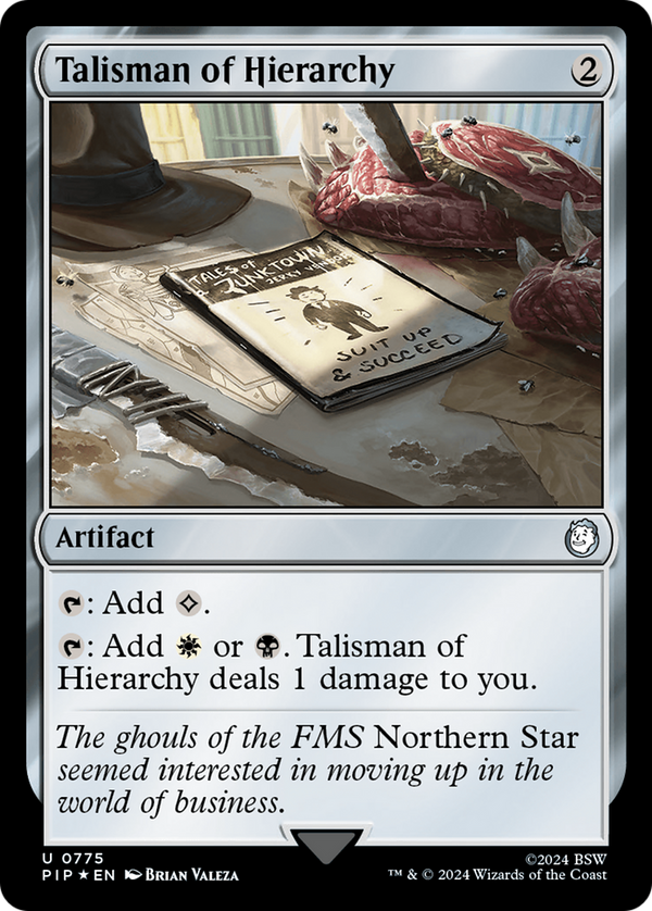 Talisman of Hierarchy (Surge Foil) (775) [Fallout] foil - Deck Out Gaming