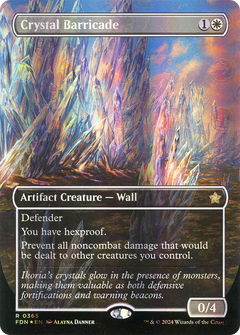 Crystal Barricade (Borderless) (Mana Foil) (365) [Foundations] foil - Deck Out Gaming
