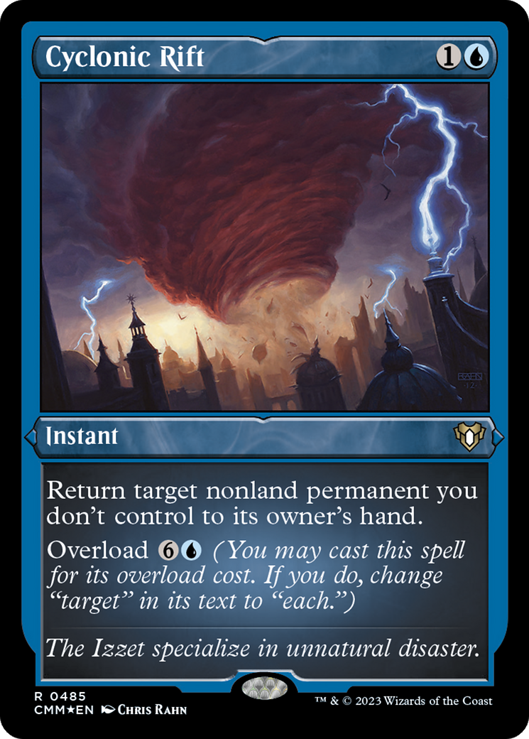 Cyclonic Rift (485) [Commander Masters] etched - Deck Out Gaming