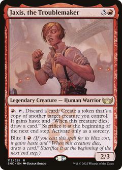 Jaxis, the Troublemaker (112) [Streets of New Capenna] foil - Deck Out Gaming