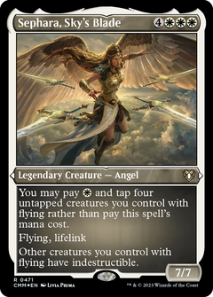 Sephara, Sky's Blade (471) [Commander Masters] etched - Deck Out Gaming