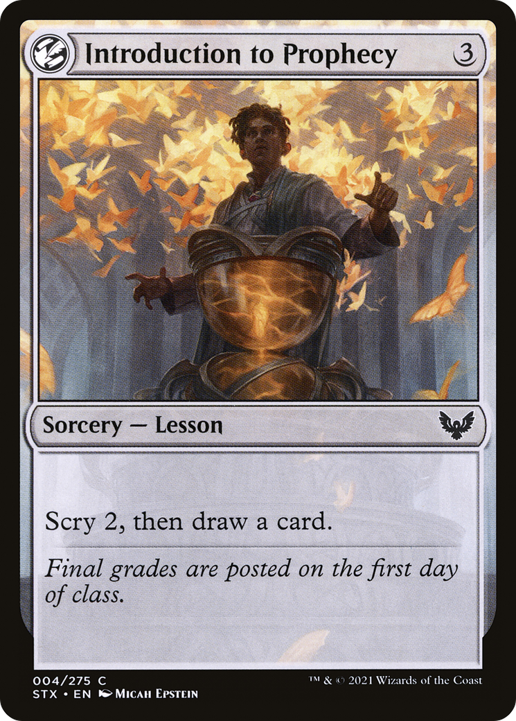 Introduction to Prophecy (4) [Strixhaven: School of Mages] foil - Deck Out Gaming