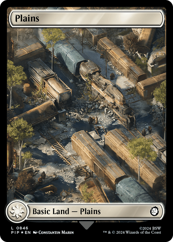Plains (0846) (Surge Foil) (846) [Fallout] foil - Deck Out Gaming