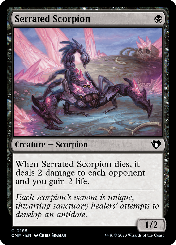 Serrated Scorpion (185) [Commander Masters] foil - Deck Out Gaming