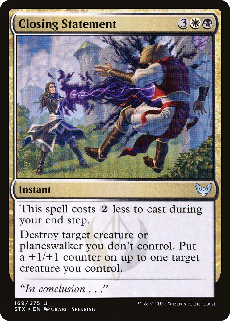 Closing Statement (169) [Strixhaven: School of Mages] - Deck Out Gaming