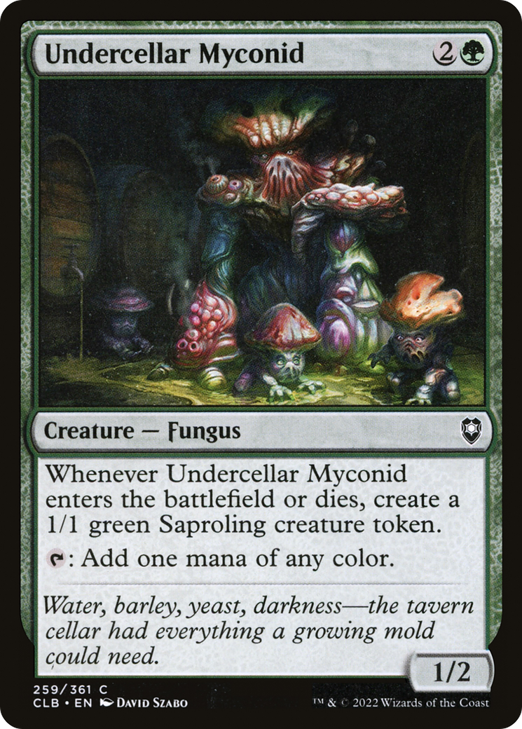 Undercellar Myconid (259) [Commander Legends: Battle for Baldur's Gate] foil - Deck Out Gaming