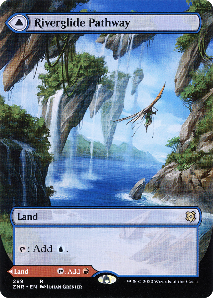 Riverglide Pathway (Borderless) (289) [Zendikar Rising] foil - Deck Out Gaming