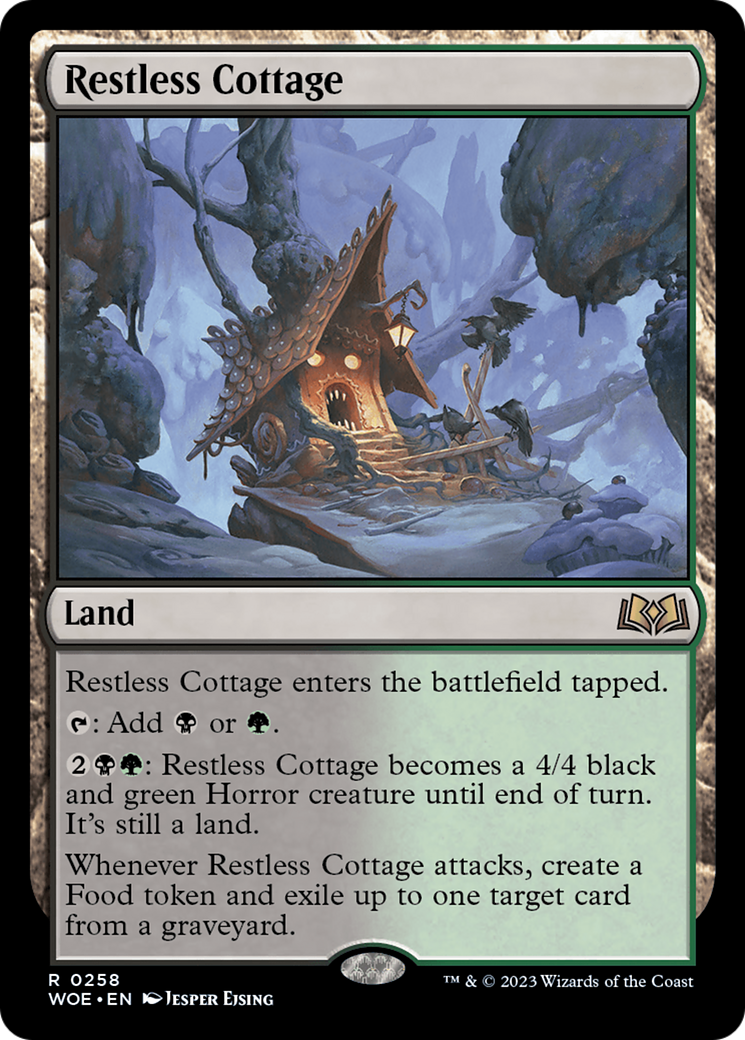 Restless Cottage (258) [Wilds of Eldraine] foil - Deck Out Gaming