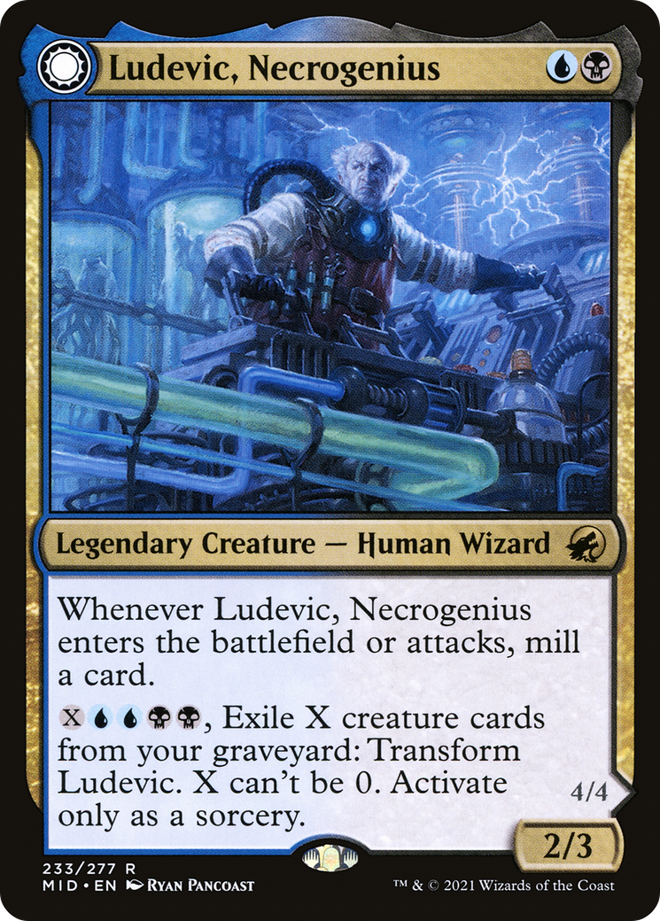 Ludevic, Necrogenius // Olag, Ludevic's Hubris (233) [Innistrad: Midnight Hunt] - Deck Out Gaming