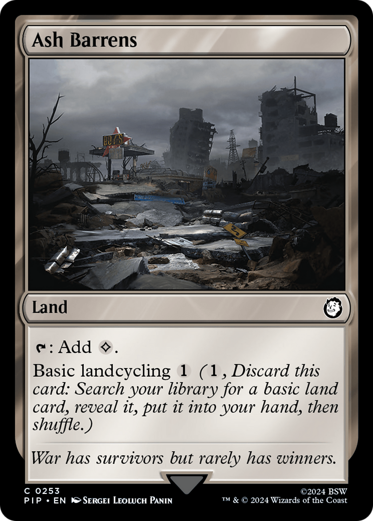 Ash Barrens (253) [Fallout] foil - Deck Out Gaming