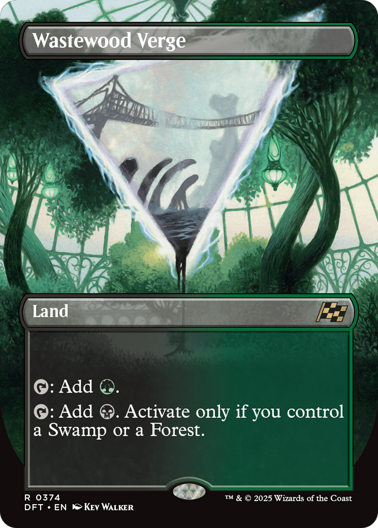 Wastewood Verge (Borderless) (374) [Aetherdrift] foil - Deck Out Gaming