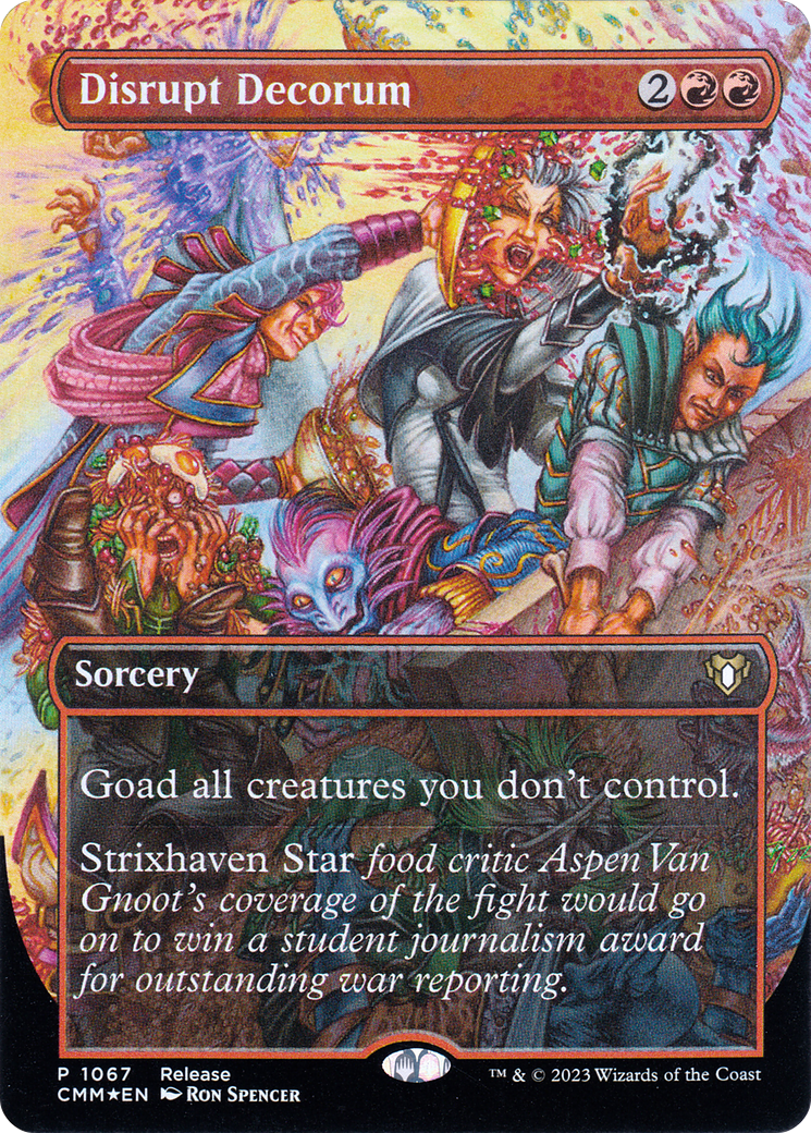 Disrupt Decorum (1067) [Commander Masters] foil - Deck Out Gaming