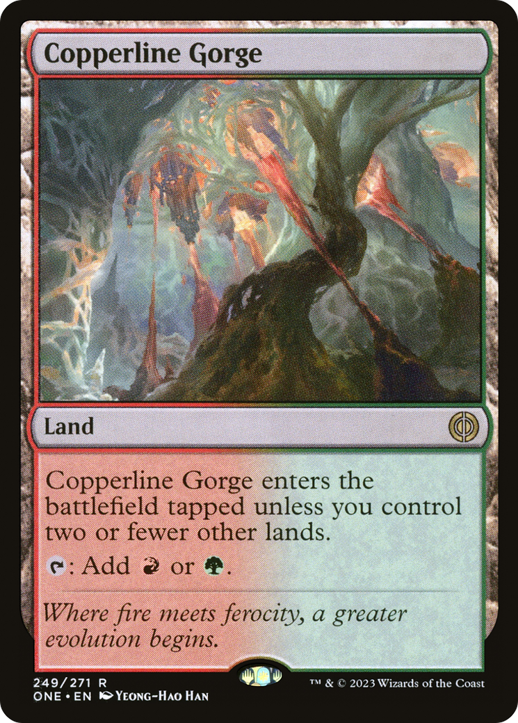 Copperline Gorge (249) [Phyrexia: All Will Be One] foil - Deck Out Gaming