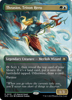 Thrasios, Triton Hero (Borderless) (16) [Special Guests] - Deck Out Gaming