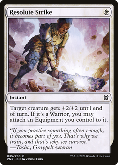 Resolute Strike (35) [Zendikar Rising] foil - Deck Out Gaming