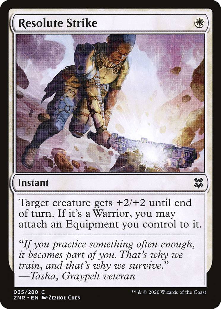 Resolute Strike (35) [Zendikar Rising] foil - Deck Out Gaming