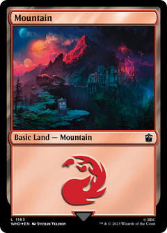 Mountain (1163) (Surge Foil) (1163) [Doctor Who] foil - Deck Out Gaming