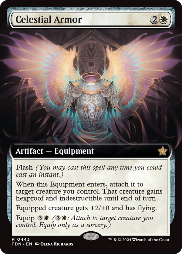 Celestial Armor (Extended Art) (443) [Foundations] - Deck Out Gaming