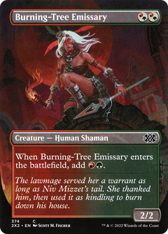 Burning-Tree Emissary (Borderless) (374) [Double Masters 2022] foil - Deck Out Gaming