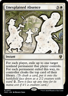 Unexplained Absence (17) [Murders at Karlov Manor Commander] - Deck Out Gaming