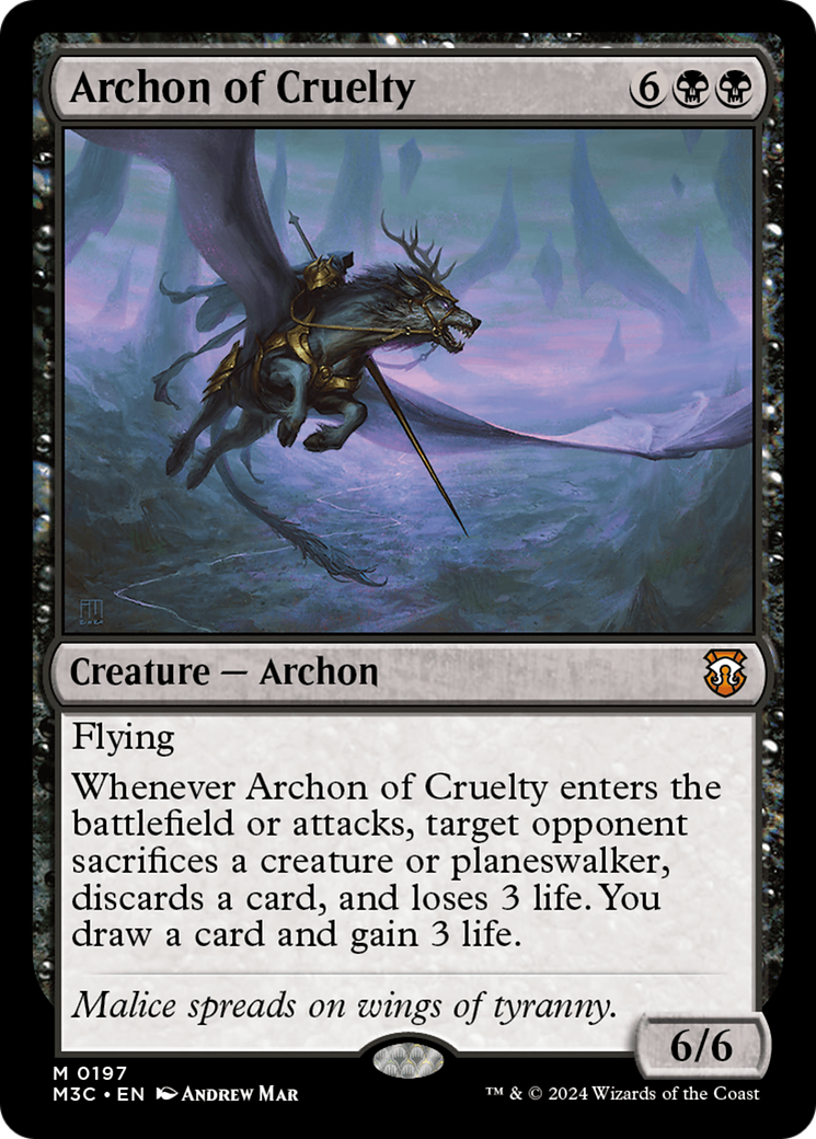 Archon of Cruelty (197) [Modern Horizons 3 Commander] - Deck Out Gaming