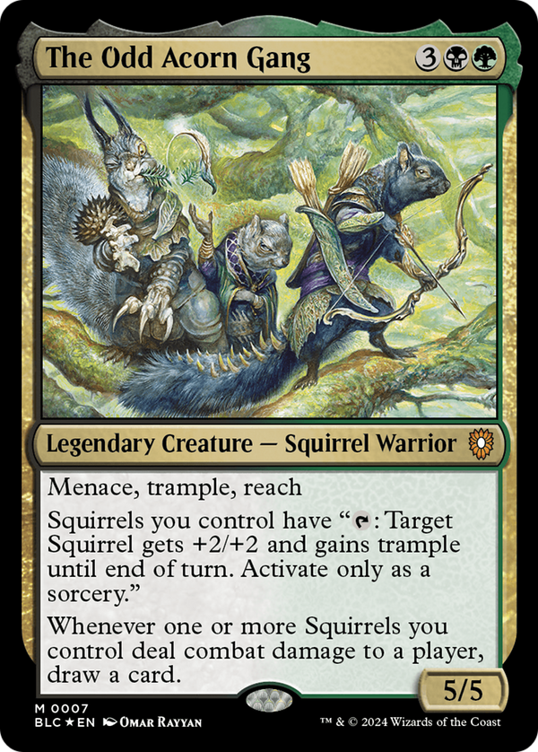 The Odd Acorn Gang (7) [Bloomburrow Commander] foil - Deck Out Gaming