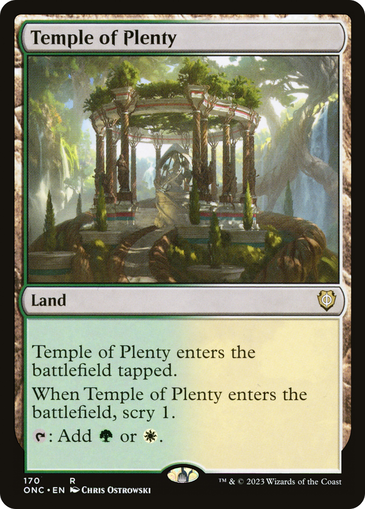 Temple of Plenty (170) [Commander: Phyrexia: All Will Be One] - Deck Out Gaming