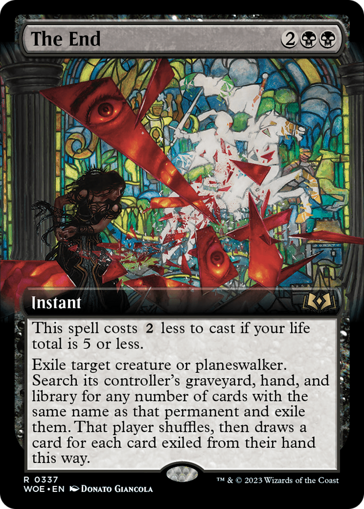 The End (Extended Art) (337) [Wilds of Eldraine] - Deck Out Gaming
