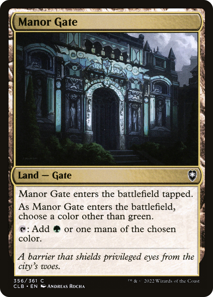 Manor Gate (356) [Commander Legends: Battle for Baldur's Gate] foil - Deck Out Gaming