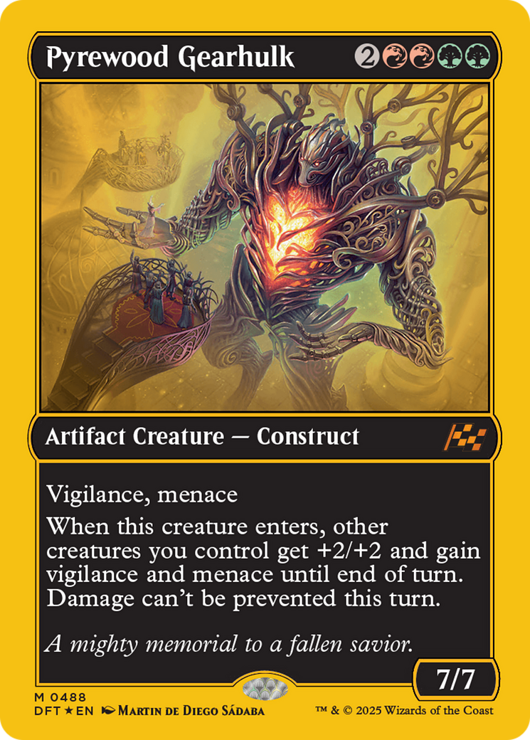 Pyrewood Gearhulk (First-Place Foil) (488) [Aetherdrift] foil - Deck Out Gaming