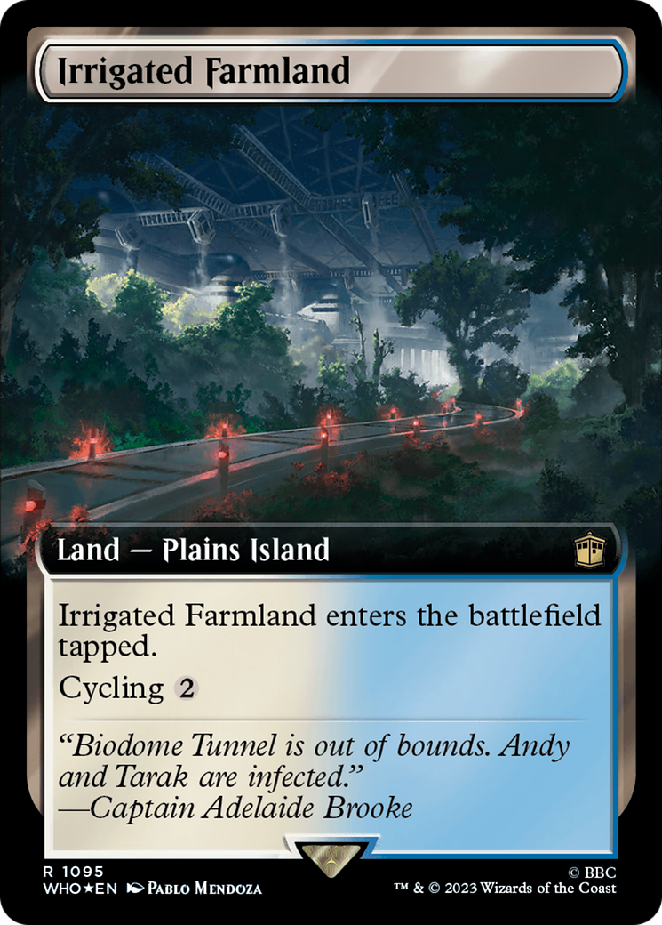 Irrigated Farmland (Extended Art) (Surge Foil) (1095) [Doctor Who] foil - Deck Out Gaming