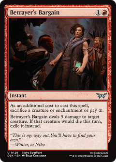 Betrayer's Bargain (126) [Duskmourn: House of Horror] foil - Deck Out Gaming