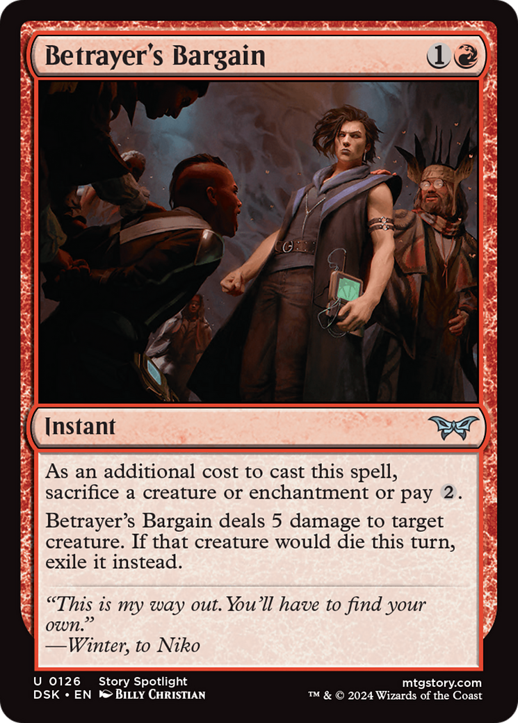 Betrayer's Bargain (126) [Duskmourn: House of Horror] foil - Deck Out Gaming