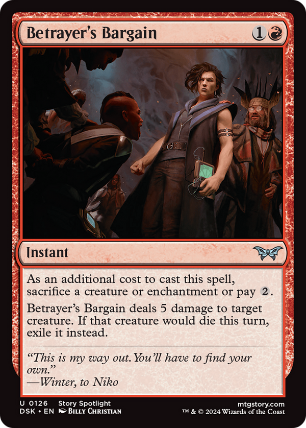 Betrayer's Bargain (126) [Duskmourn: House of Horror] - Deck Out Gaming