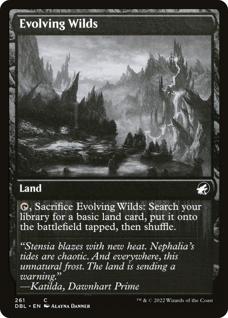 Evolving Wilds (261) (261) [Innistrad: Double Feature] foil - Deck Out Gaming