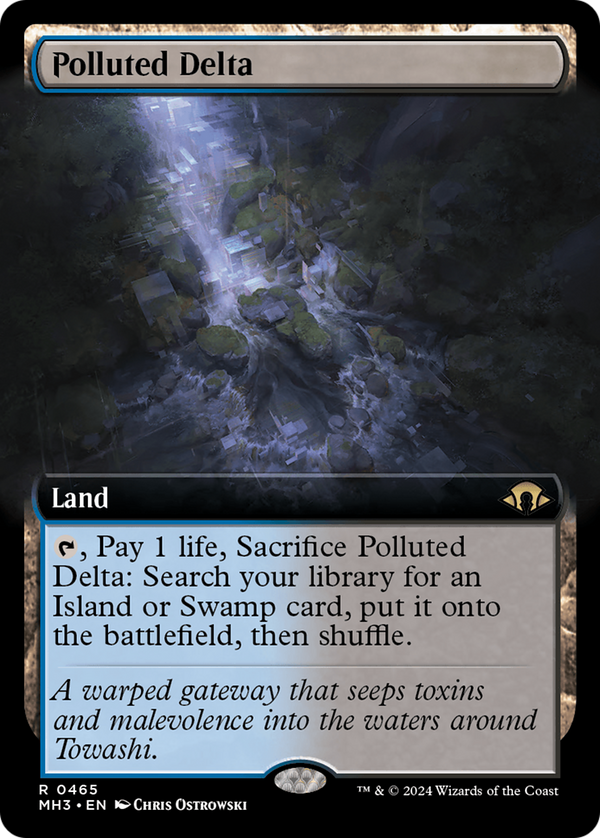 Polluted Delta (Extended Art) (465) [Modern Horizons 3] foil - Deck Out Gaming