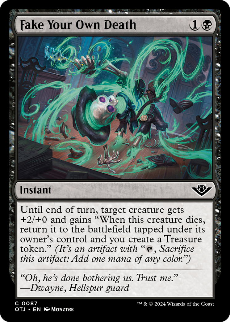 Fake Your Own Death (87) [Outlaws of Thunder Junction] foil - Deck Out Gaming