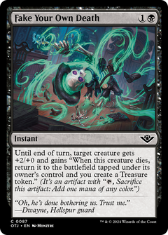 Fake Your Own Death (87) [Outlaws of Thunder Junction] foil - Deck Out Gaming